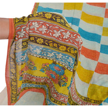 Load image into Gallery viewer, Sanskriti Vinatage Sanskriti Vintage Multicolor Saree Printed Sari Pure Georgette Silk Craft Fabric
