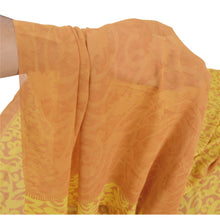 Load image into Gallery viewer, Sanskriti Vintage Brown Sarees Printed Sari Pure Georgette Silk Craft Fabric
