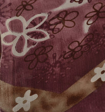 Load image into Gallery viewer, Sanskriti Vintage Brown Saree Blend Georgette Printed Sari Craft Decor Fabric

