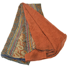Load image into Gallery viewer, Sanskriti Vintage Indian Sari Printed Sarees Pure Georgette Silk Craft Fabric
