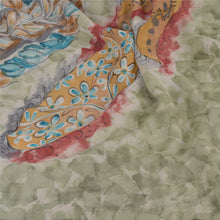 Load image into Gallery viewer, Sanskriti Vintage Green Indian Sarees Printed Sari Pure Georgette Silk Fabric
