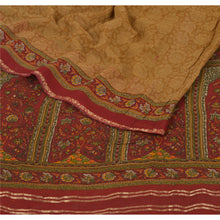 Load image into Gallery viewer, Sanskriti Vintage Green Sarees Printed Sari Blend Georgette Silk Craft Fabric
