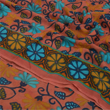 Load image into Gallery viewer, Sanskriti Vintage Indian Sari Pink Printed Blend Georgette Sarees Craft Fabric
