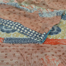 Load image into Gallery viewer, Sanskriti Vintage Blue Sarees Pure Georgette Silk Printed Sari Craft Fabric
