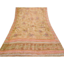 Load image into Gallery viewer, Sanskriti Vintage Indian Sari Printed Blend Georgette Sarees Craft 5 Yard Fabric
