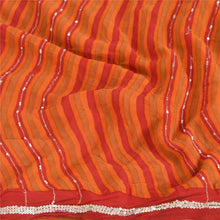 Load image into Gallery viewer, Sanskriti Vintage Leheria Sarees Pure Georgette Silk Printed Fabric Craft Sari
