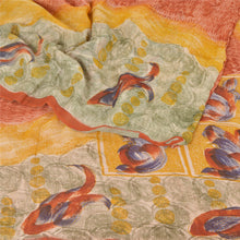 Load image into Gallery viewer, Sanskriti Vintage Indian Sari Blend Georgette Printed Fabric Craft 5 YD Sarees
