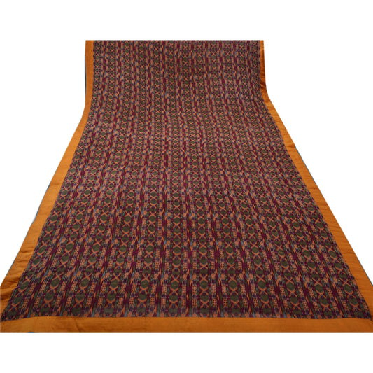 Sanskriti Vintage Saree Pure Georgette Silk Printed Sari Craft Decor Sustainable Fabric