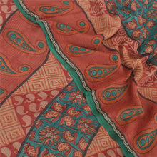 Load image into Gallery viewer, Sanskriti Vintage Green Sarees Pure Georgette Silk Printed Fabric Craft Sari
