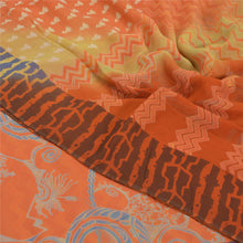 Load image into Gallery viewer, Sanskriti Vintage Indian Sari Blend Georgette Printed Fabric Craft Decor Sarees
