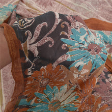Load image into Gallery viewer, Sanskriti Vintage Purple Sarees Pure Georgette Silk Printed Fabric Craft Sari
