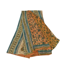 Load image into Gallery viewer, Sanskriti Vintage Orange Sarees Pure Georgette Silk Fabric Craft Printed Sari

