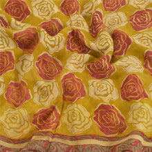 Load image into Gallery viewer, Sanskriti Vintage Green Sarees Pure Georgette Silk Fabric Craft Printed Sari
