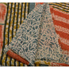 Sanskriti Vintage Saree Blend Georgette Floral Printed Sari Craft Decor Sustainable Fabric