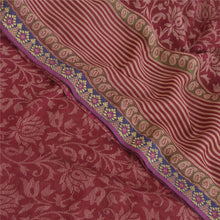 Load image into Gallery viewer, Sanskriti Vintage Indian Sari Georgette Fabric Craft Printed Purple Decor Sarees
