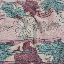 Load image into Gallery viewer, Sanskriti Vintage Purple Sarees Pure Georgette Silk Printed Sari Craft Fabric
