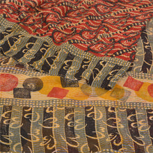 Load image into Gallery viewer, Sanskriti Vintage Red Sarees Pure Georgette Silk Printed Sari 5YD Craft Fabric
