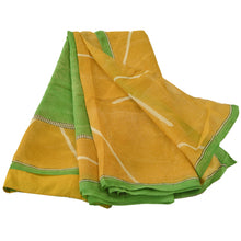 Load image into Gallery viewer, Sanskriti Vintage Green Pure Georgette Silk Saree Printed Craft Fabric Sari
