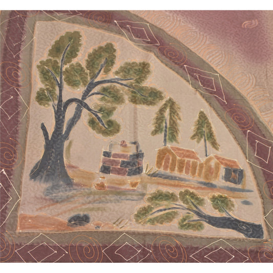 Sanskriti Vintage Purple Sarees Georgette Sustainable Fabric Craft Printed 5 Yard Sari