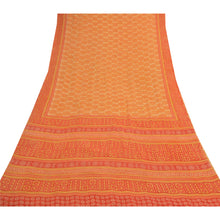 Load image into Gallery viewer, Sanskriti Vintage Yellow Sarees Pure Georgette Silk Printed Sari Craft Fabric
