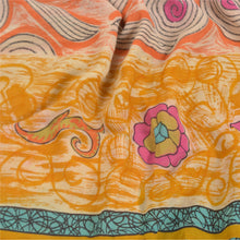 Load image into Gallery viewer, Sanskriti Vintage Indian Sarees Pure Georgette Silk Printed Sari Craft Fabric
