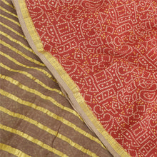 Load image into Gallery viewer, Sanskriti Vintage Sarees Blend Georgette Bandhani Zari Work Printed Sari Fabric
