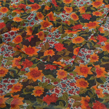 Load image into Gallery viewer, Sanskriti Vintage Sarees Georgette Digital Printed Sari Decor 5YD Craft Fabric
