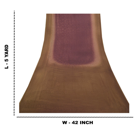 Sanskriti Vintage Purple Sarees Georgette Printed Sari 5yd Floral Craft Sustainable Fabric