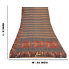 Sanskriti Vintage Black Sarees Poly Georgette Printed Sari 5yd Soft Craft Sustainable Fabric
