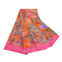 Load image into Gallery viewer, Sanskriti Vintage Pink Sarees Poly Georgette Digital Printed Sari Craft Fabric

