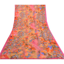 Load image into Gallery viewer, Sanskriti Vintage Pink Sarees Poly Georgette Digital Printed Sari Craft Fabric
