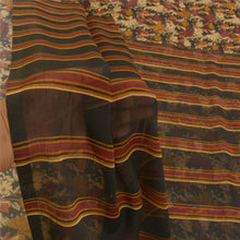 Load image into Gallery viewer, Sanskriti Vintage Red Sarees Poly Chiffon Floral Printed Sari 5YD Craft Fabric
