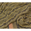Sanskriti Vintage Olive green Sarees Pure Georgette Printed Sari Craft Sustainable Fabric