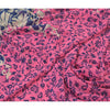 Sanskriti Vintage Pink Sarees Poly Georgette Printed Sari Craft Sustainable Fabric