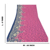 Sanskriti Vintage Pink Sarees Poly Georgette Printed Sari Craft Sustainable Fabric