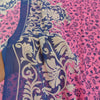 Sanskriti Vintage pink Sarees Poly Georgette Printed Sari Craft Sustainable Fabric