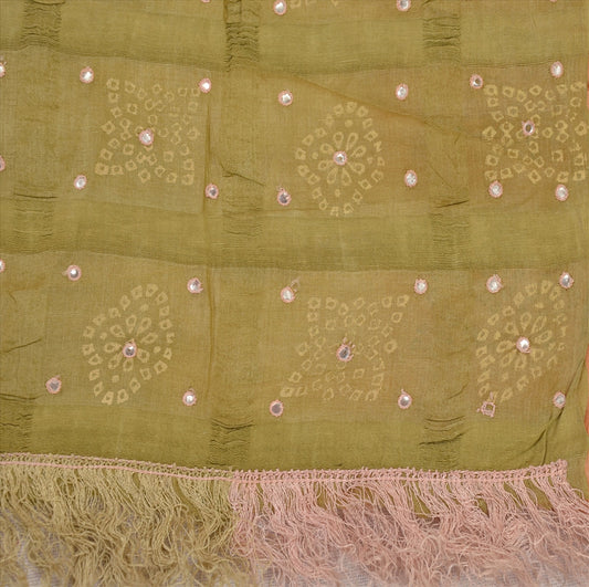 SANSKRITI VINTAGE INDIAN SAREE EMBROIDERED PAINTED SARI Sustainable Fabric PURE SILK CRAFT