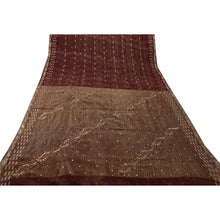 Load image into Gallery viewer, Vintage Saree 100% Pure Georgette Silk Hand Beaded Fabric Ethnic Premium Sari
