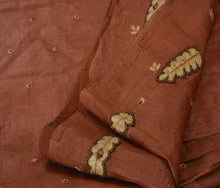 Load image into Gallery viewer, Vintage Indian Saree 100% Pure Silk Hand Beaded Craft Fabric Cultural Sari
