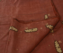 Load image into Gallery viewer, Vintage Indian Saree 100% Pure Silk Hand Beaded Craft Fabric Cultural Sari
