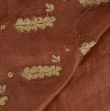 Load image into Gallery viewer, Vintage Indian Saree 100% Pure Silk Hand Beaded Craft Fabric Cultural Sari

