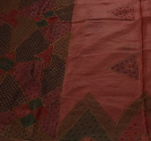 Load image into Gallery viewer, Antique Vintage Indian Saree 100% Pure Silk Hand Beaded Craft Fabric Sari
