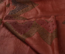 Load image into Gallery viewer, Antique Vintage Indian Saree 100% Pure Silk Hand Beaded Craft Fabric Sari
