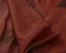 Load image into Gallery viewer, Antique Vintage Indian Saree 100% Pure Silk Hand Beaded Craft Fabric Sari

