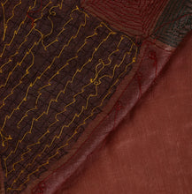 Load image into Gallery viewer, Antique Vintage Indian Saree 100% Pure Silk Hand Beaded Craft Fabric Sari
