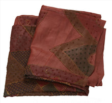 Load image into Gallery viewer, Antique Vintage Indian Saree 100% Pure Silk Hand Beaded Craft Fabric Sari
