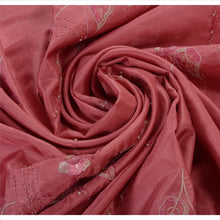 Load image into Gallery viewer, Sanskriti Vintage Indian Saree Art Silk Hand Beaded Pink Craft Fabric Sari
