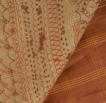 Load image into Gallery viewer, SANSKRITI VINTAGE INDIAN SAREE PURE SILK FABRIC SARI HAND EMBROIDERED WOVEN
