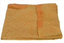 Load image into Gallery viewer, Antique Vintage Indian 100% Pure Silk Saree Hand Beaded Craft Fabric Sari
