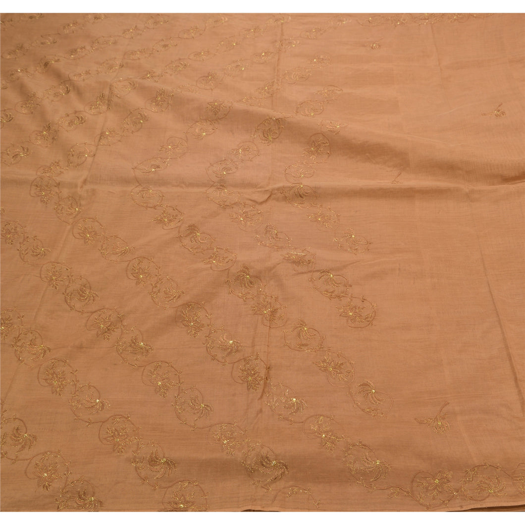 Indian Saree Silk Blend Embroidered Fabric Premium Ethnic Sari